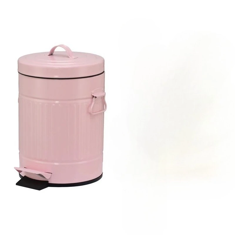 Step on Trash Can Anti Slip Base Paper Basket Foot Pedal Garbage Bin Waste Basket for Garage Bedroom Apartment Study Office