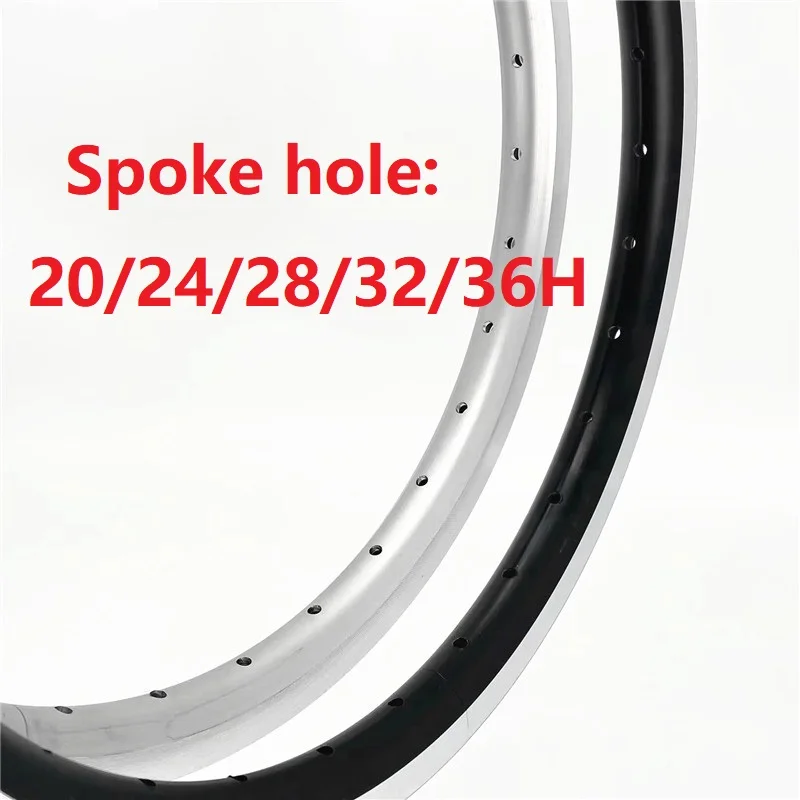 16 Inch 305 Folding Bike Rims Aluminum Alloy Double Wall Rim 20 24