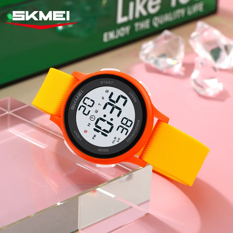 SKMEI 2427 Electronic Watch Boy Girl Sport Colorful Children Digital Kids Wristwatches Shockproof Montre Waterproof Child
