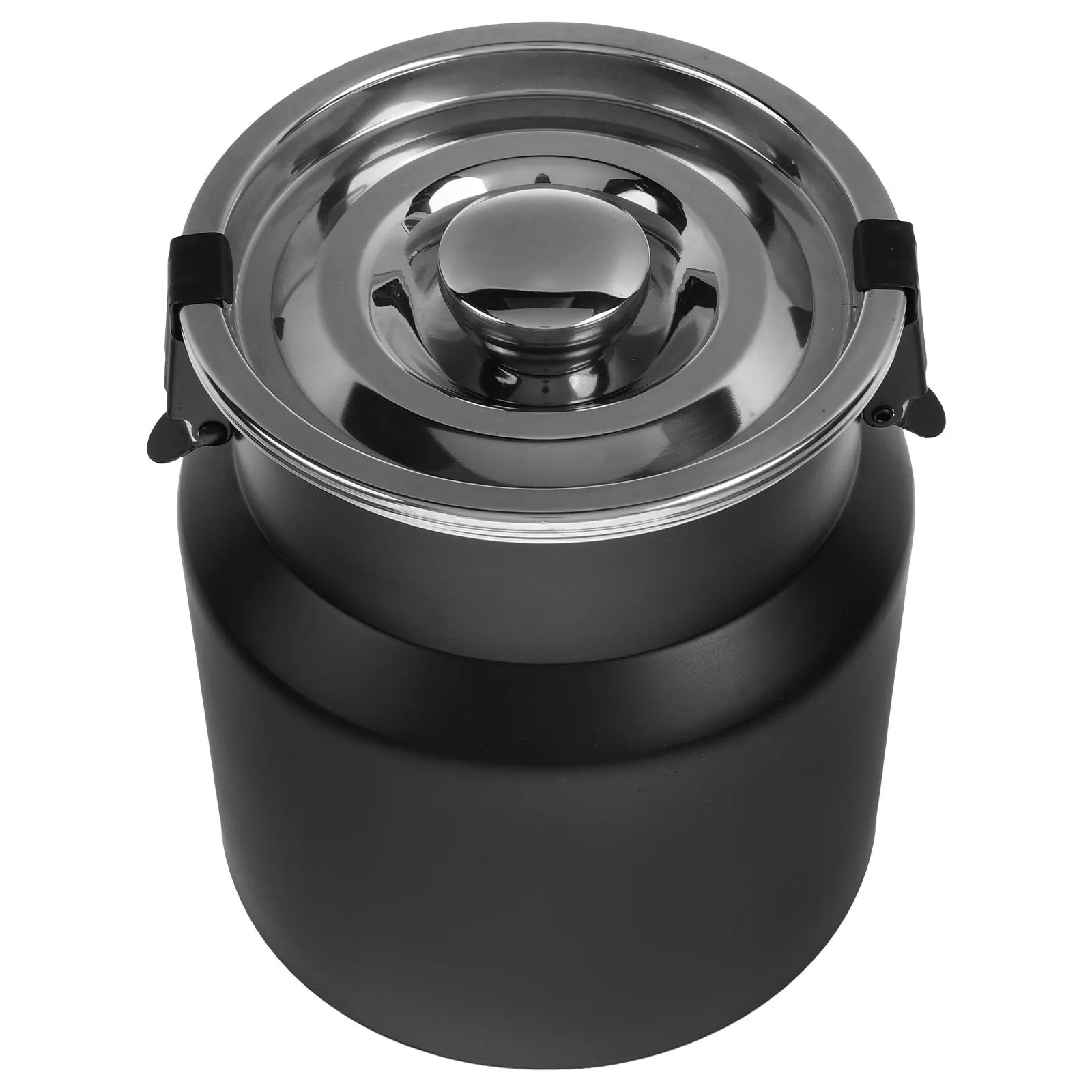 

Stainless Steel Milk Can Rustic Kitchen Storage Jug Portable Sealed Container For Water Oil Grease Coffee Beans Household