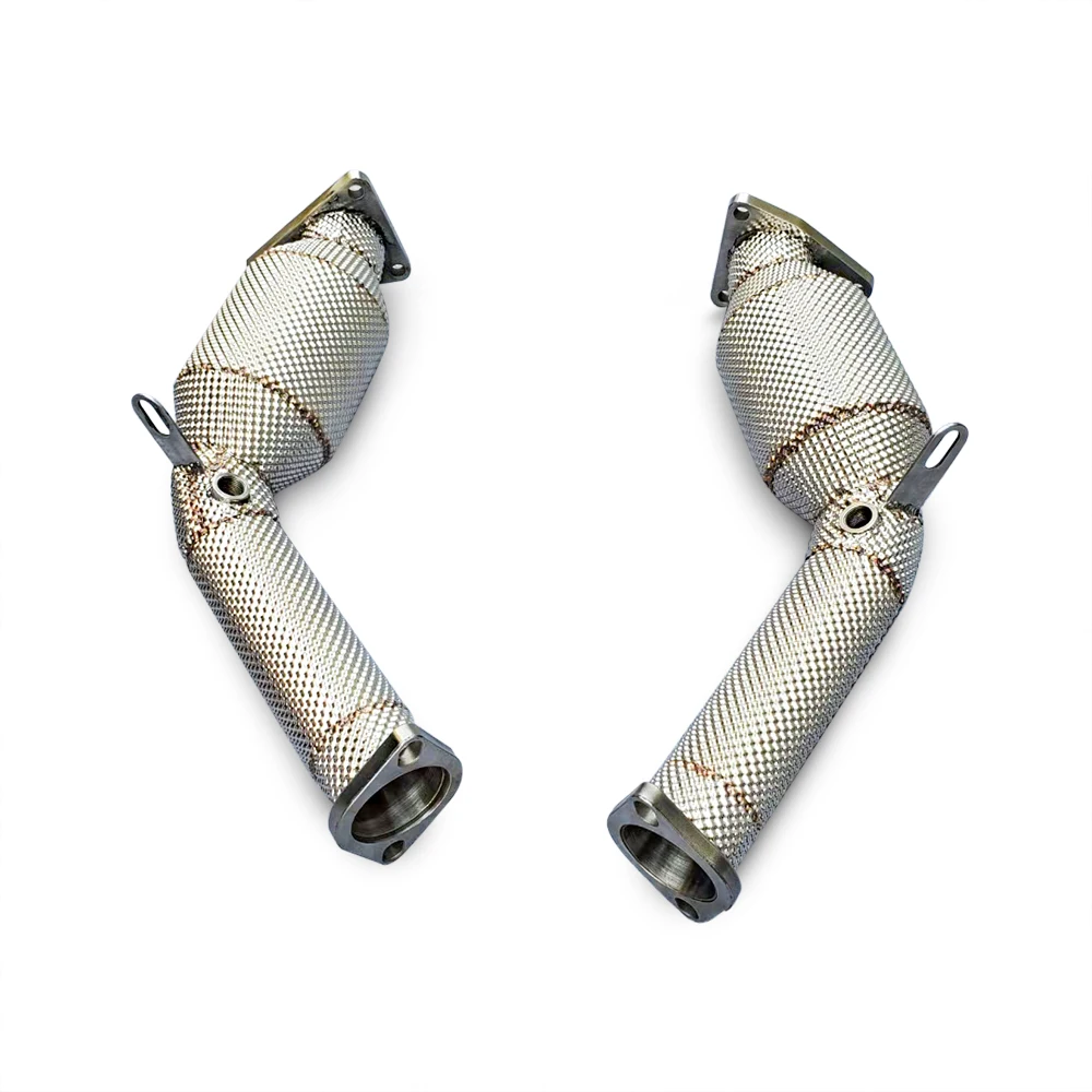 Suitable for Infiniti G37 3.7 2009-2016 Insulated Stainless Steel Straight Down Exhaust Pipe Automatic Free Flow Down Pipe