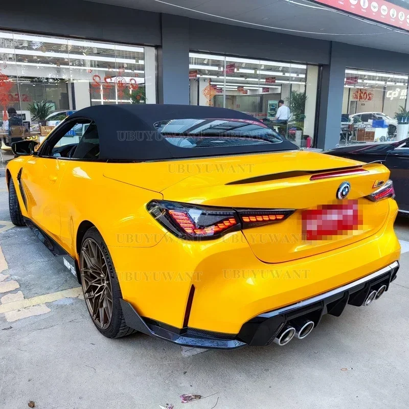 Rear Trunk Lid Spoiler Fit For BMW 4 Series G83 M4 Convertible 19-22 High Quality Carbon Fiber Tail Wing Body Kits