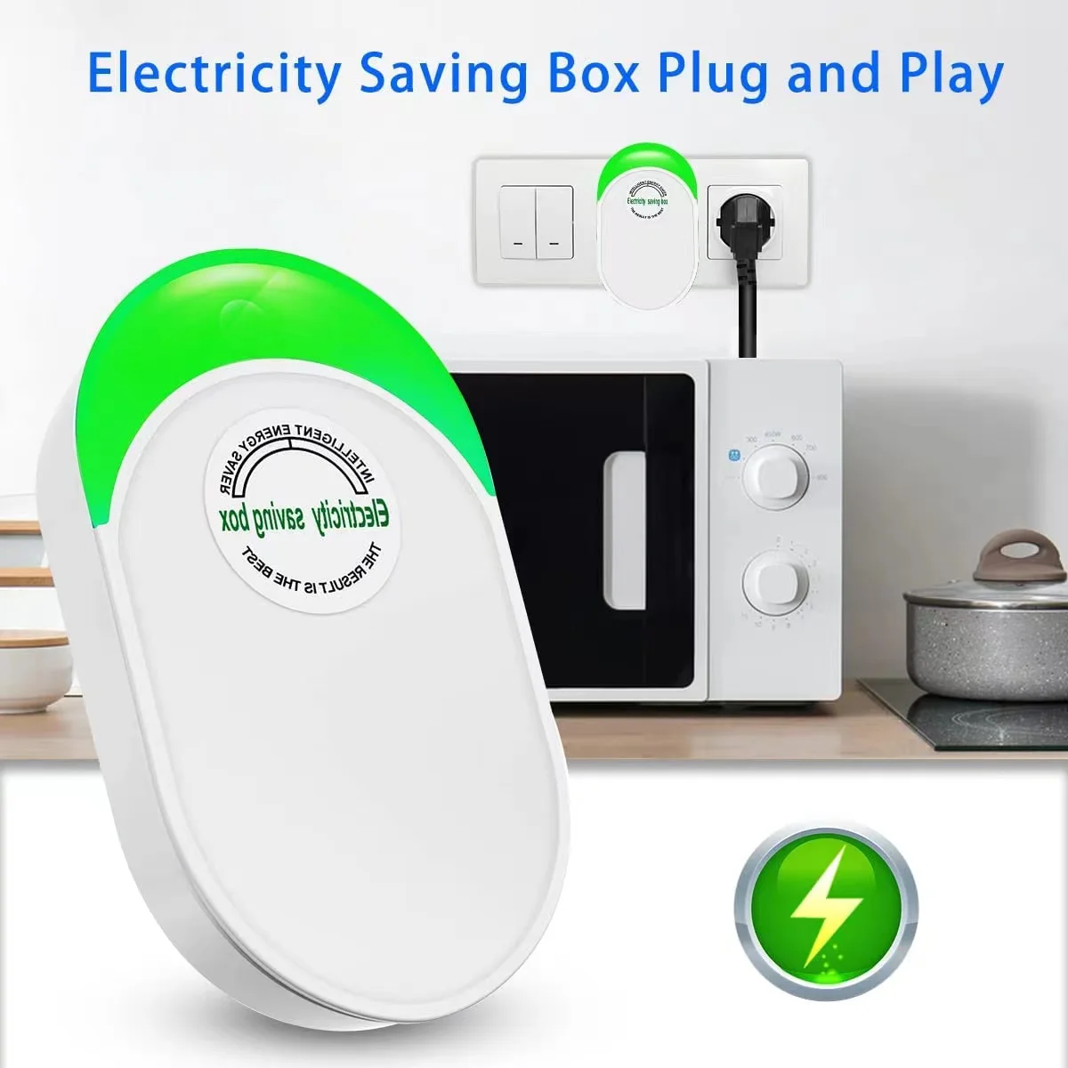 Pro Power Save Electricity Saving Box 90V-250V Home Office Electricity Energy Saver US/EU/UK Plug Stable Voltage Power Saver