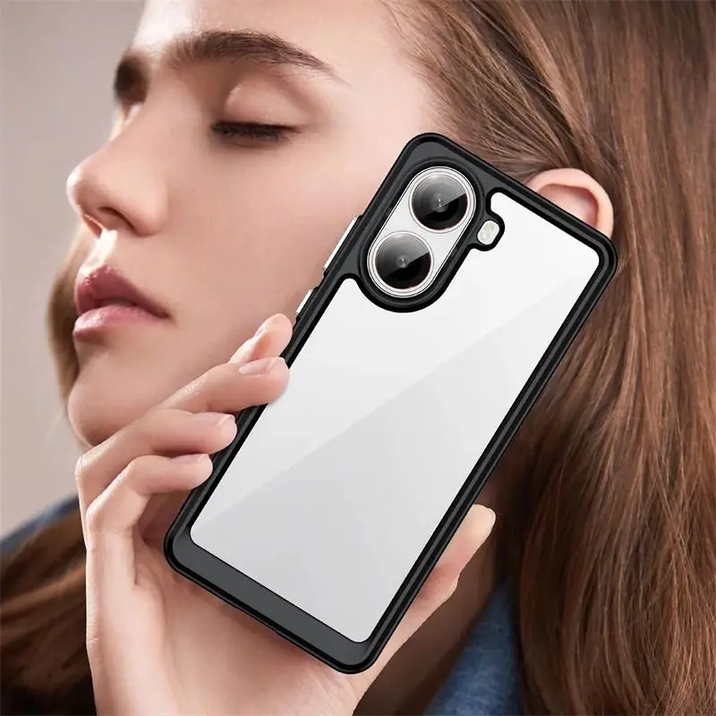 Capa de telefone acrílica para xiaomi poco x7 pro x 7 pro poco capa proteção placa traseira proteção contra queda xiaomi poco x7 pro 5g x7poco