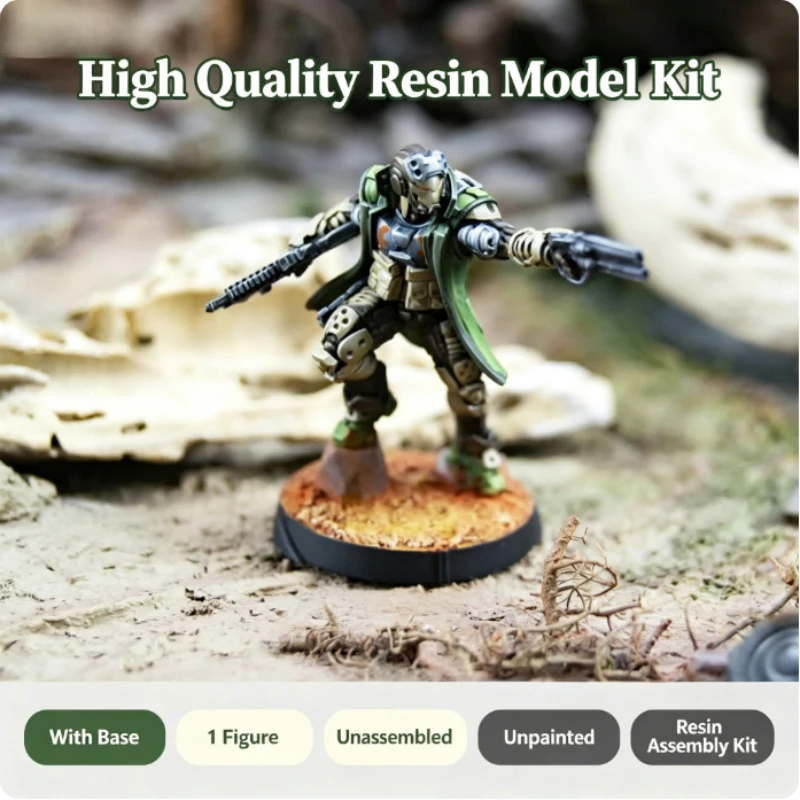 25mm Diecast Resin Assembled Model Kit War Game Chess Haqqislam Assault Troop Unassembled Unpainted