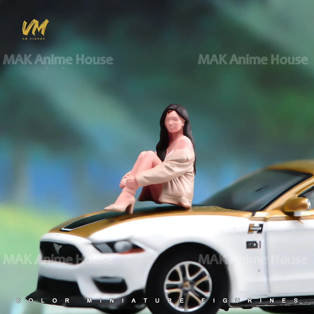 ミニチュアフィギュア 1/87 1/64 1/43 1/24 1/18 優しいセクシーな裸足女性座るスーツ男性未塗装モデルクリエイティブシーン人形おもちゃ