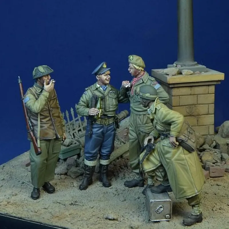 جندي كندي في تاريخ عسكري كاين الحرب العالمية الثانية 1/35 نموذج راتينج مجموعة أدوات GK غير مطلية وغير مجمعة