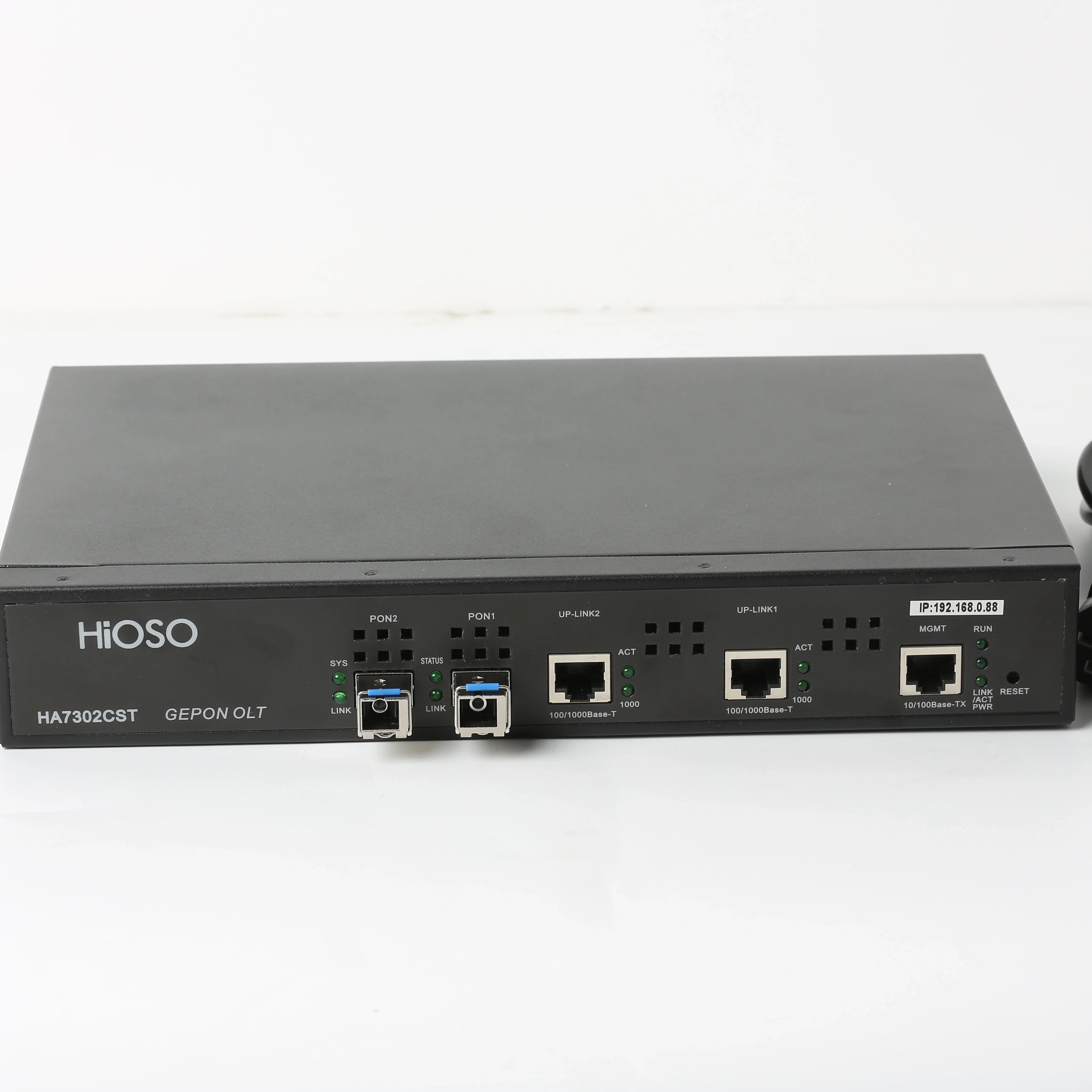 Not included pon modules HiOSO Epon olt 2 port supply most brand onu mini 2pon olt fiber optic equipment