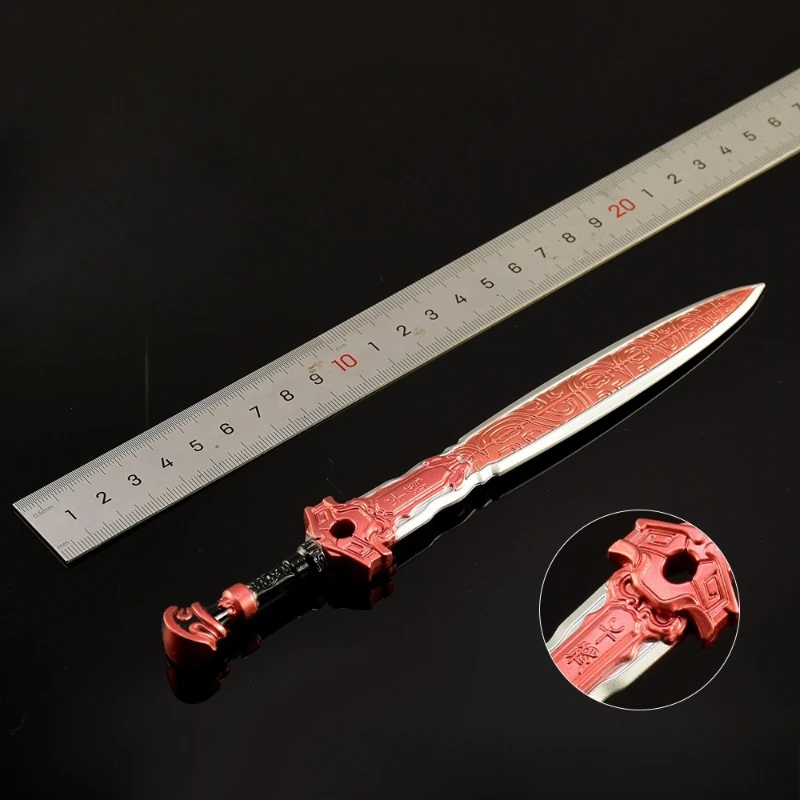 20cm/7.87in The Legend of Qin Tian Chi Dry General Sword Peripheral Weapon Models Anime Sword Metal Craft Ornaments Boy Toy Gift