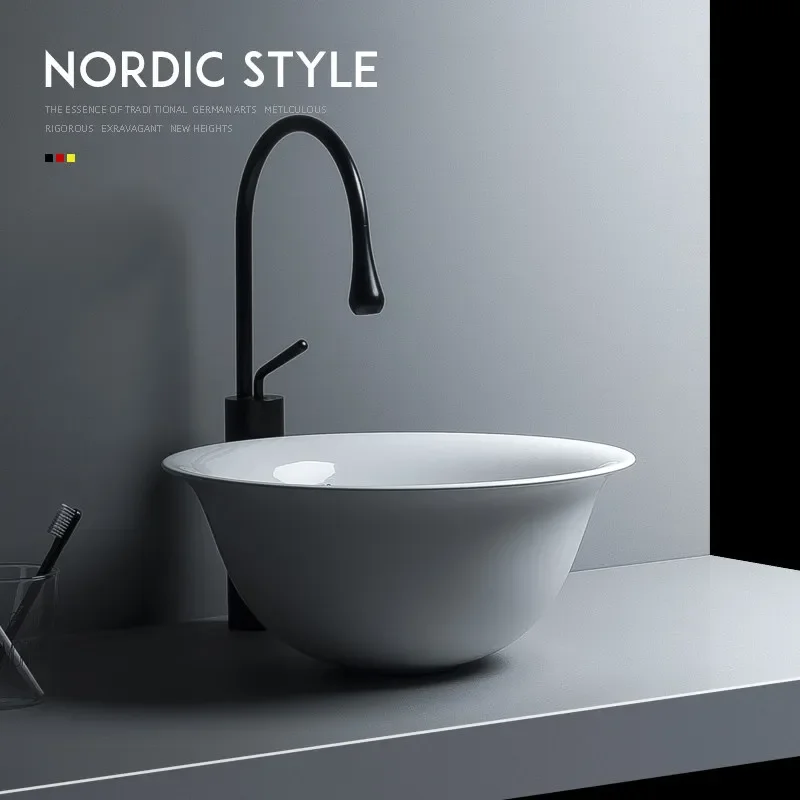 for Direct Sales Deepen Ceramic Table Basin Small Apartment Wash Basin Toilet Project Single Basin Male