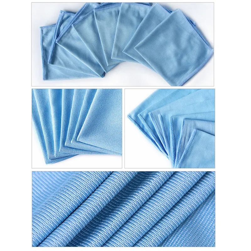 1Pc 30cm Car Microfiber Glass Towel  Car Cleaning Microfiber Glass Towel Cloth Towels Wash Window Polishing Absorbent