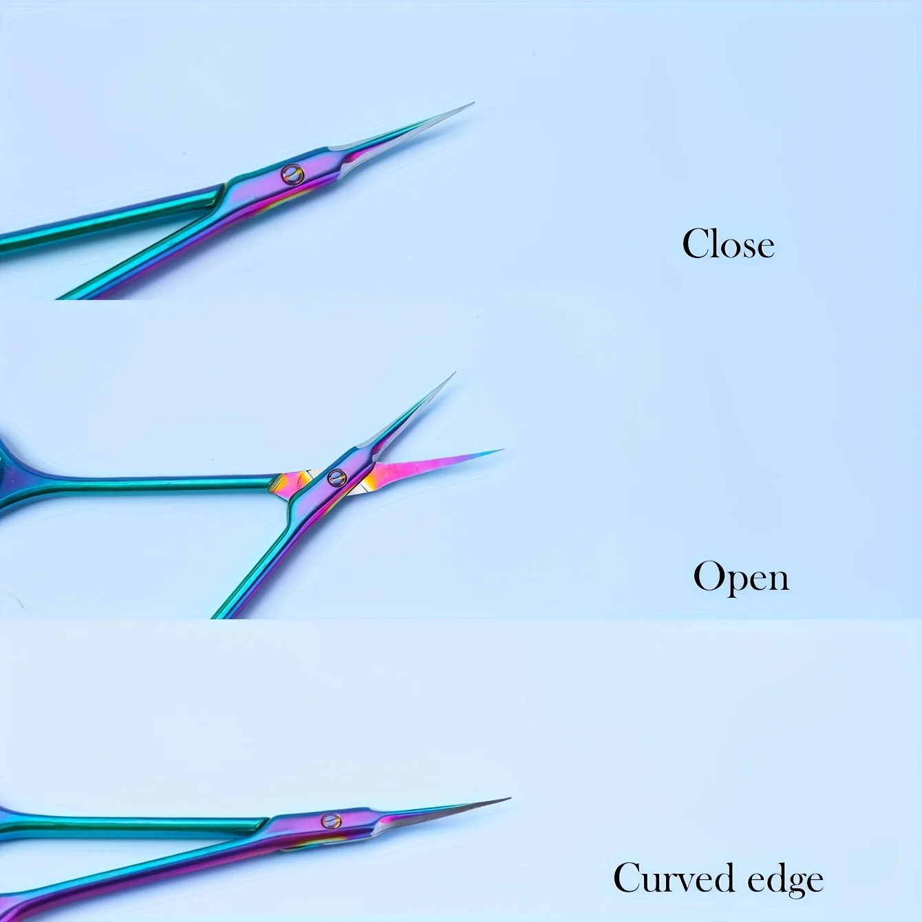 Stainless steel Russian-style Dead Light Beige Scissors Super Sharp elbow Sharp Blade Edge Nail Trimming Tool Beauty Tool