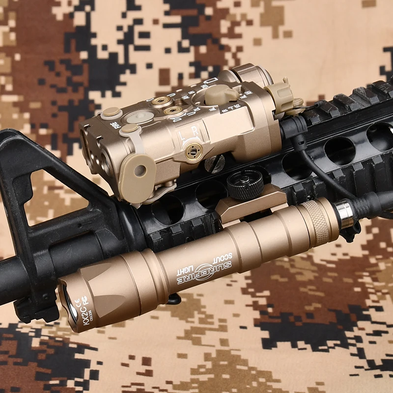 

Тактический фонарь WADSN L3 NGAL с красным ИК-лазером, M300A, M600C, SF Surefir Scout Light с двойным переключателем, совместимый с 20-мм планкой