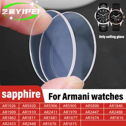 Flat sapphire glass watch crystal for Armani AR2448 2447 2434 2502 AR1926 1925 AR5905 Replace watch lens repair tool accessories
