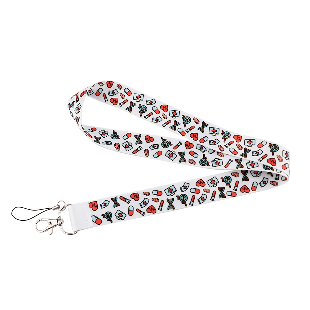 Nurse Doctor Lanyard For Key Chain Doctors ID Card Cover Pass Mobile Phone Badge Holder Key Ring Neck Straps Medical Accessories