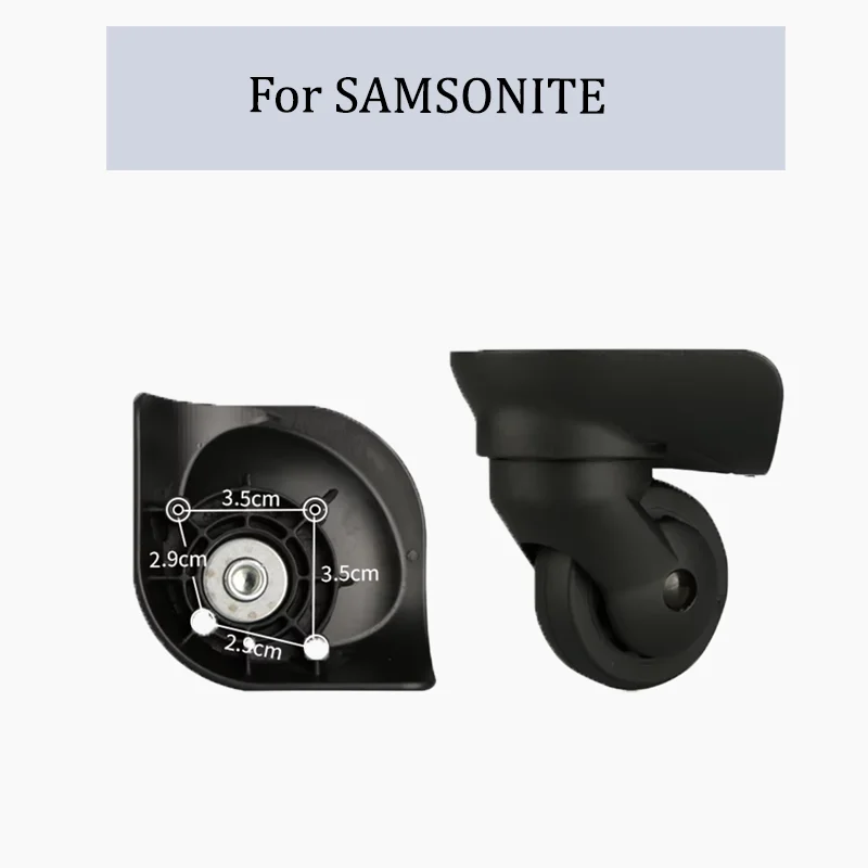 

Подходит для чемодана Samsonite, сменное колесо, чехол на тележке, шкив, ролики для чемодана, прочный ящик для пароля, запасные части для колес