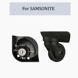 Nadaje się do Samsonite wymiana koła walizki pokrowiec na wózek kółka walizki trwałe części do naprawy kół sejf na hasło