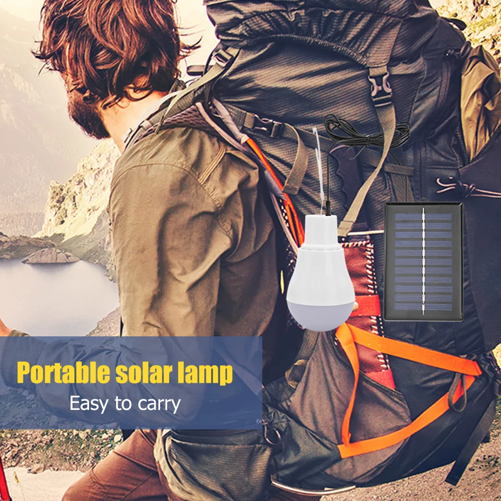 

Portable 5V 15W 300LM Solar Power Energy Outdoor Lamp USB Rechargeable Led Bulb