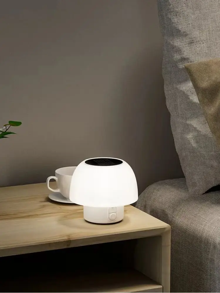 Lampe de Table solaire extérieure intérieure Portable Camping lampe solaire champignon 4 Modes étanche Patio jardin chambre cour Restaurant Bar