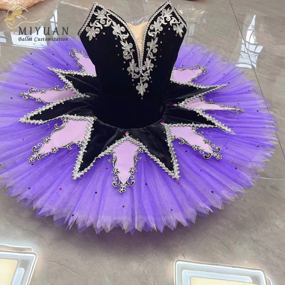 2023 New Million Clown Variant ballet tailored for adults and children in purple professional performance dress women