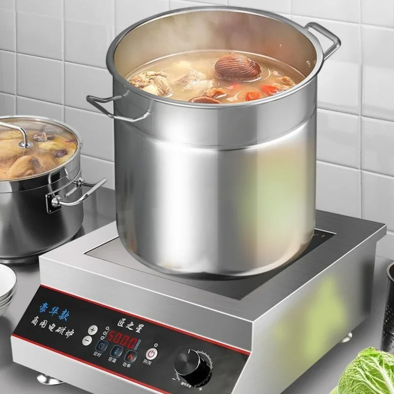 Induction cooker 6000w high power hotel canteen 5000W concave stir fry commercial stainless steel 4200w stove