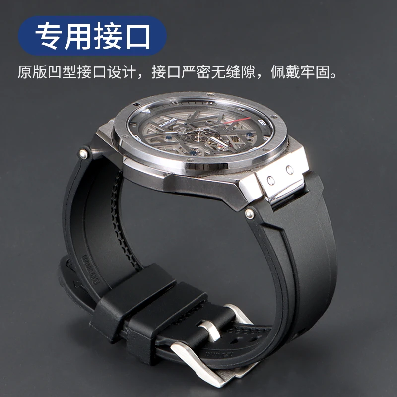 حزام ساعة من السيليكون لهاميلتون كاكي كحلي BeLOWAR H 78716983   ح 78716333   استبدال ملحقات معصمه الناعمة المتينة