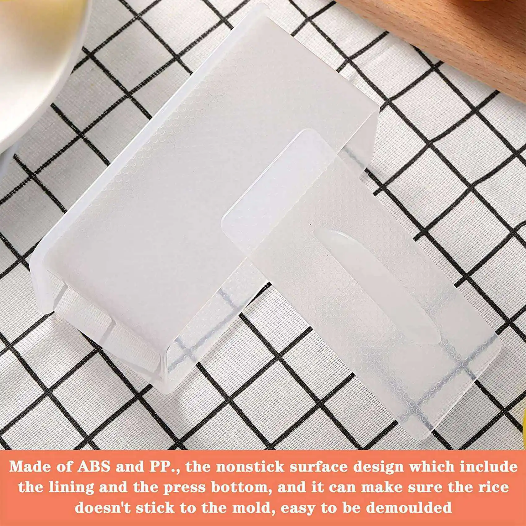 

Y51A-8 Pieces Musubi Maker Press Molds Non-Stick Spam Musubi Maker Non-Toxic Sushi Making Kit Hawaiian Spam Musubi Maker