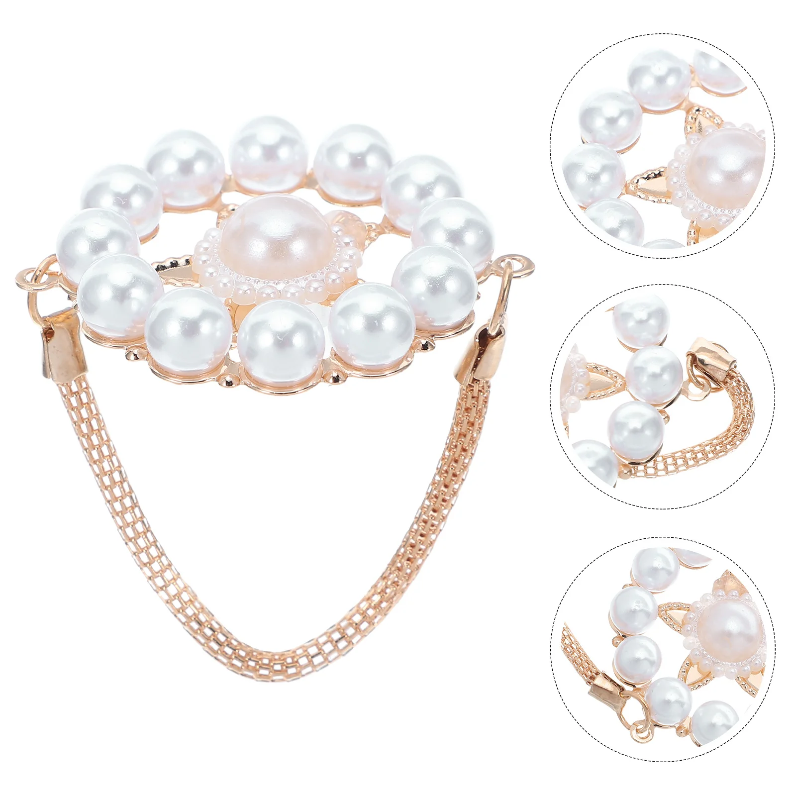 

8pcs Pearl Napkin Pearl Decorations Rings Metal Elegant Dinner Table Decor Wedding Party Accessories Formal Napkin Holders