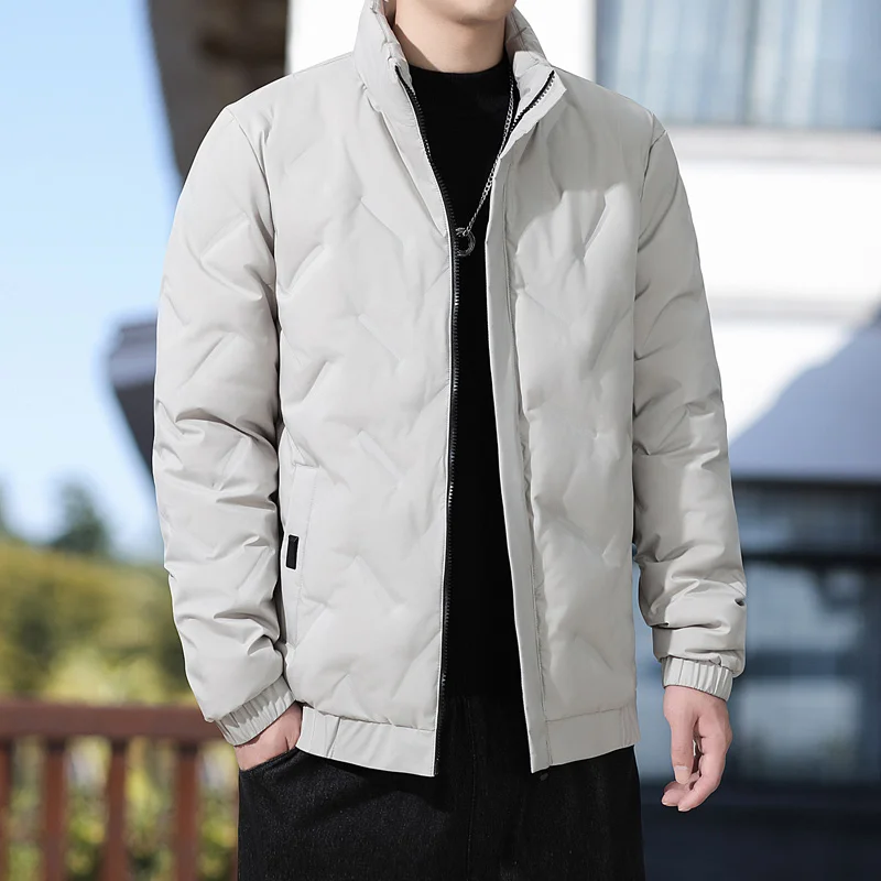 Down Jacket, Men\'s White Duck Down Short Style, Fashionable And Versatile, Autumn And Winter Warm Jacket, Handsome And Unisex St