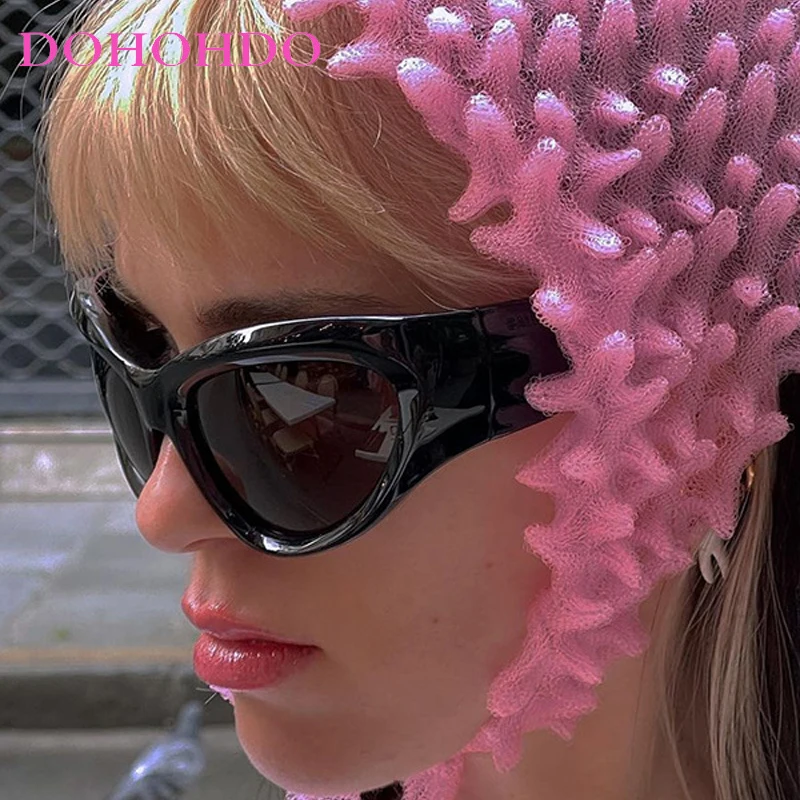 

DOHOHDO Y2k New Punk Sports Sunglasses For Men Women Luxury Brand Designer Sun Glasses Men's Vintage Shades UV400 Goggle Eyewear