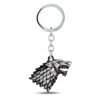 myya Game of thrones Keychain House Stark Key Chain Song Of Ice And Fire Key Rings Holder Souvenir For Gift Chaveiro Men Jewelry