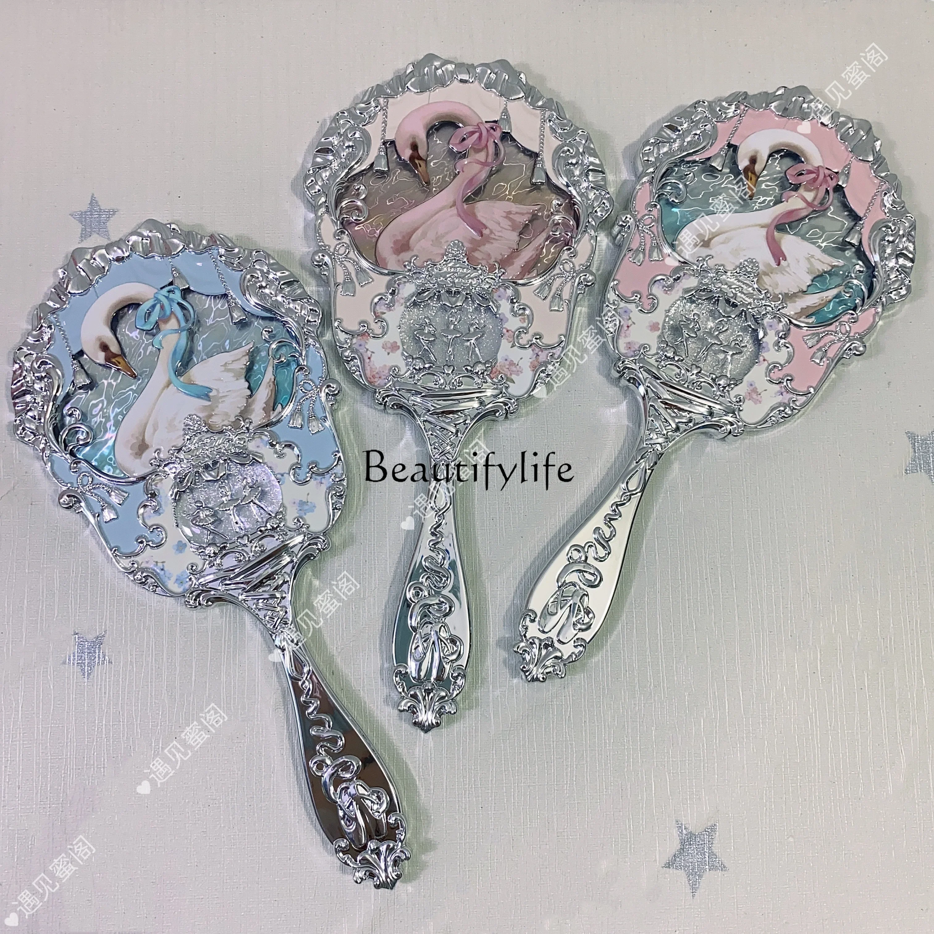 

Flower Know Swan Ballet Exquisite Mirror Princess Style Bow Element