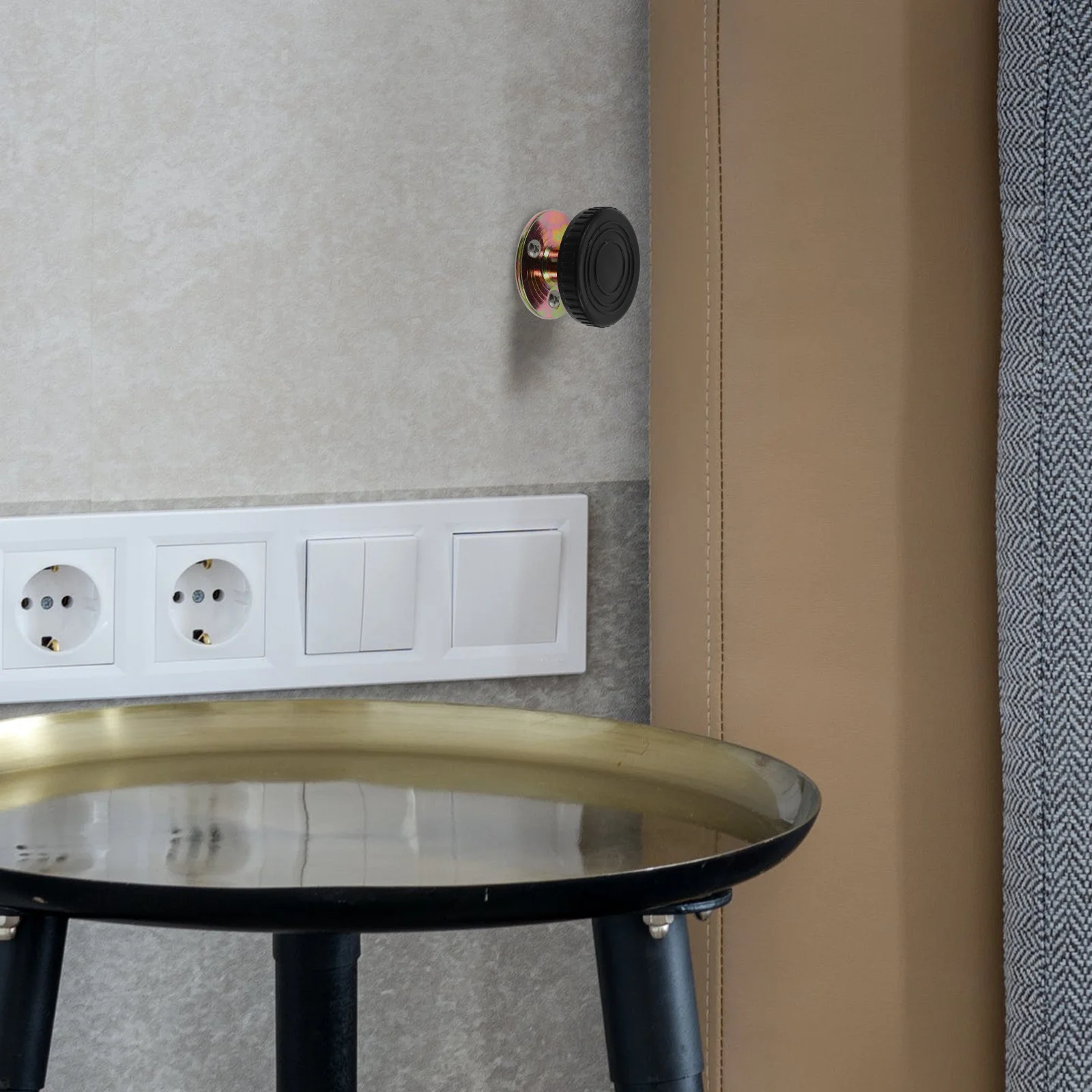 

4Pcs Metal Fixators Anti-Sloshing Actuators Adjustable Wall Stabilizers Bedside Anti-Slip Tool Home Bedroom 30-40mm