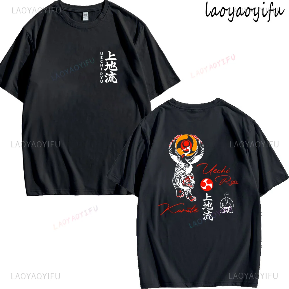 

Japanese Uechi Ryu Karate Print Tops Men T Shirt Unisex Clothes Graphic Cotton Tee Streetwear Ropa Hombre Mujer Hipster Shirts