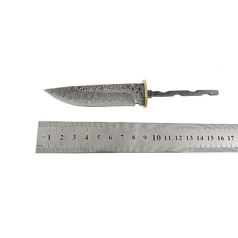 

Damascus Steel Fixed Blade Knife Blank Embryo Prepared Products Insert Hosehold DIY Semi-finished Abillets Acessories Tool Parts