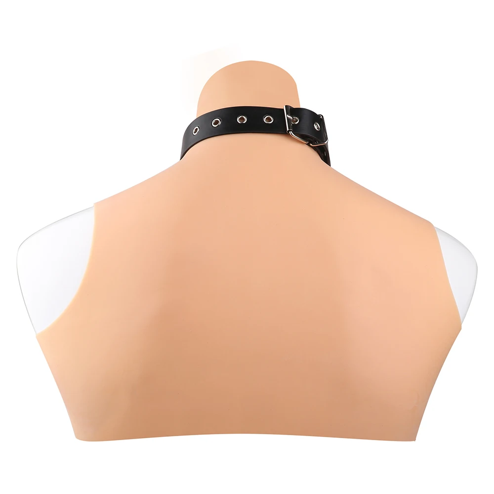 QKKQ ウェアラブルレザー＆ポリエステル製バストベルト、セックスブラストラップオン、バストベルト、チェストバインド、ブレストボンデージ、BDSMゲーム、セクシーアクセサリー
