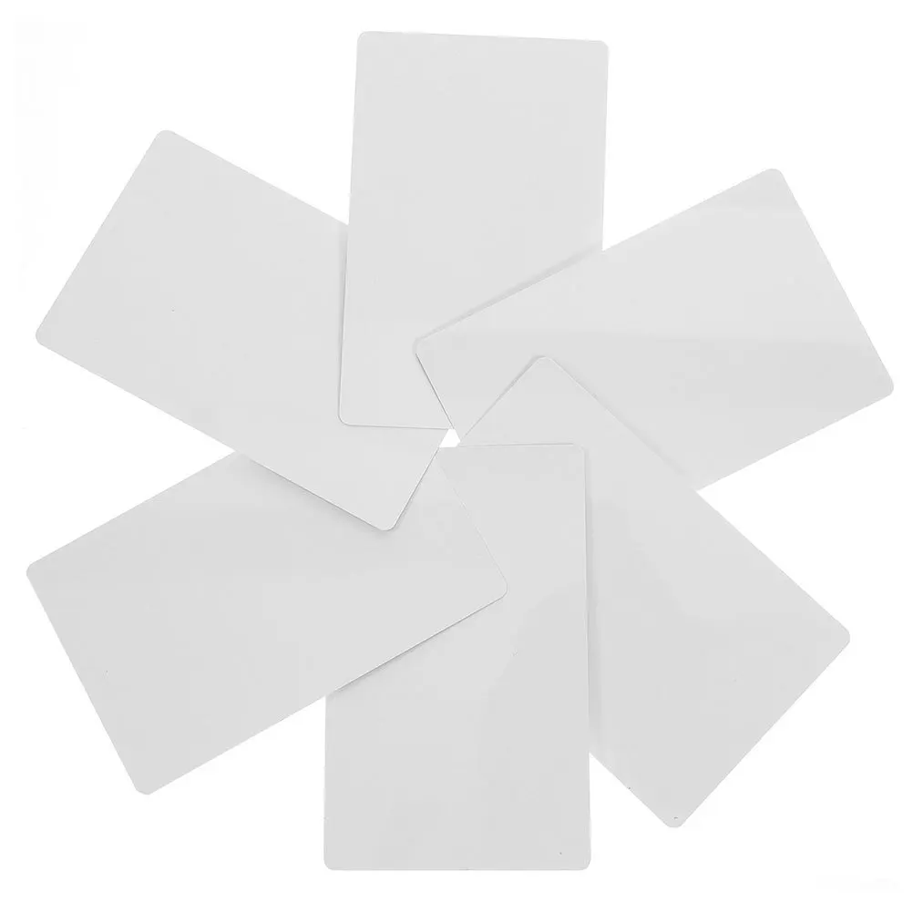 50Pcs Blank Aluminum Business Cards Metal Alloy Sublimation Blanks Double Sided DIY Name Card Engraving Business Cards