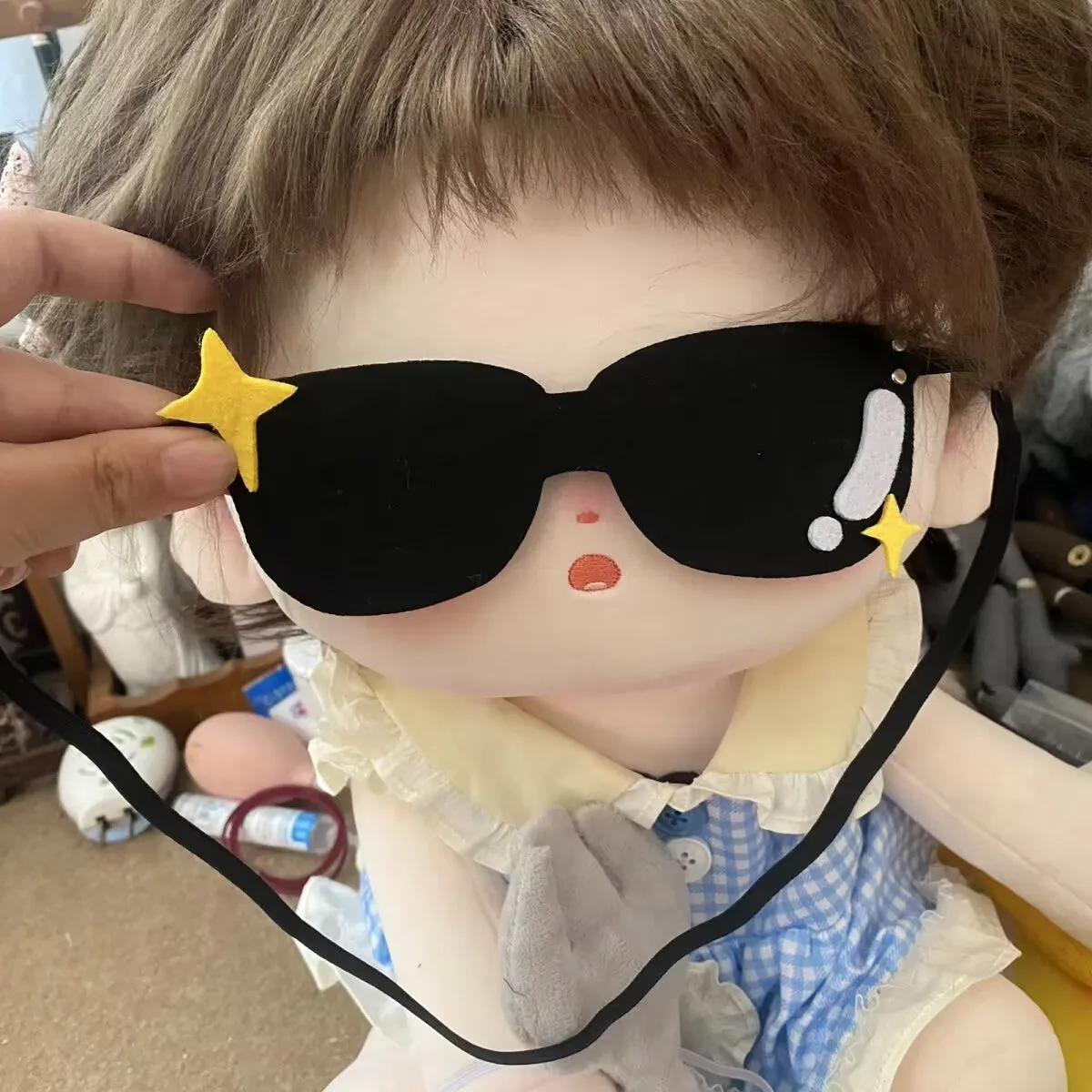 40cm / 20cm 면 인형, 부직포 인형, 귀여운 사진 장난감, 재고 있음, 아기 선글라스, 아기 옷