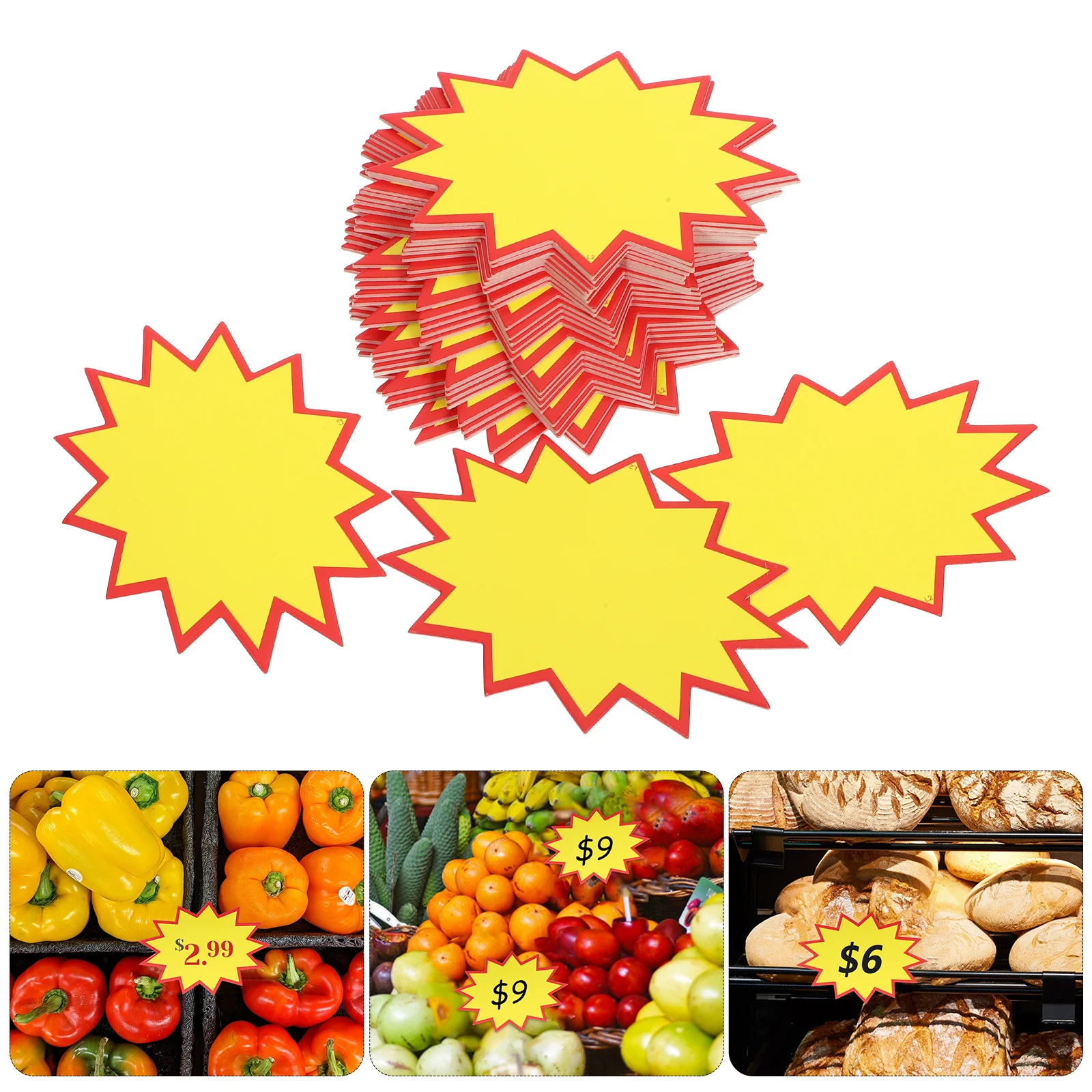 200 шт. ценники, пустые бирки для супермаркетов, розничных магазинов, знаки фруктов и овощей, папка для рекламных этикеток