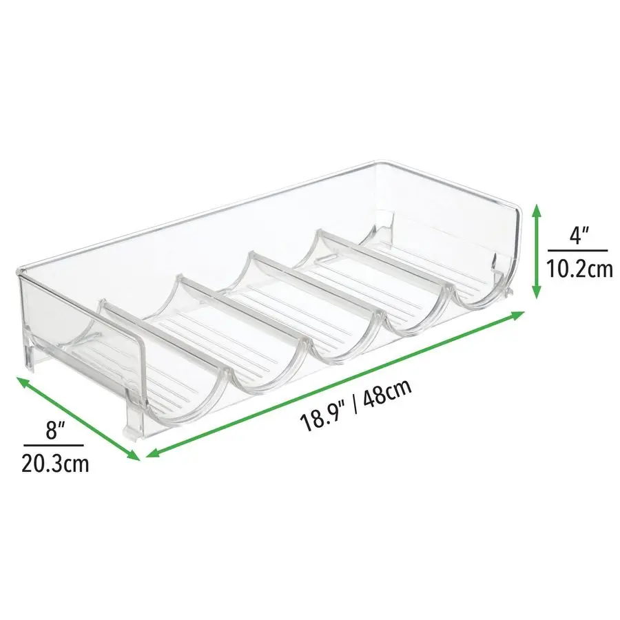 Plastic FreeStanding Water Bottle and Wine Rack Storage Organizer for Kitchen Countertops, Table Top, Pantry, Fridge Stackable