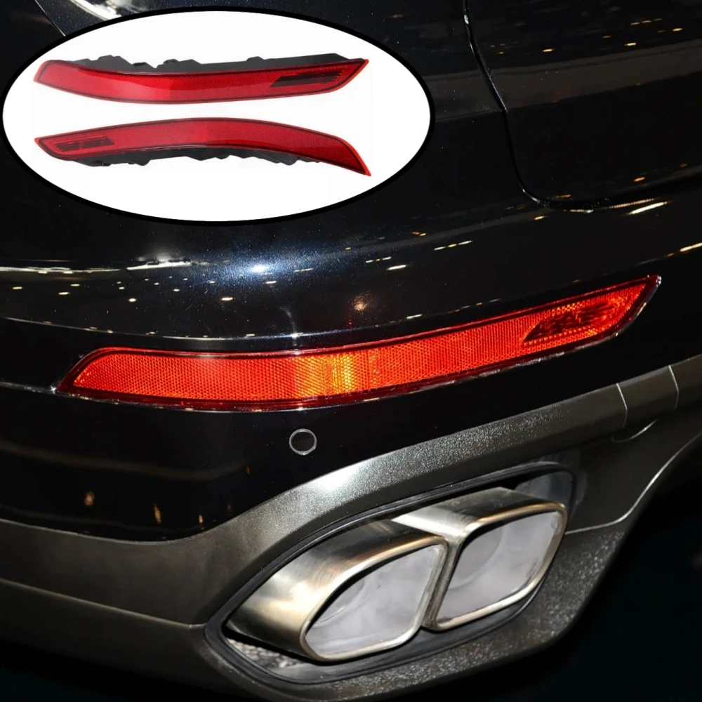 

1 пара фар заднего бампера для Porsche Cayenne 2015 2016 2017, запасные части отражателя заднего фонаря