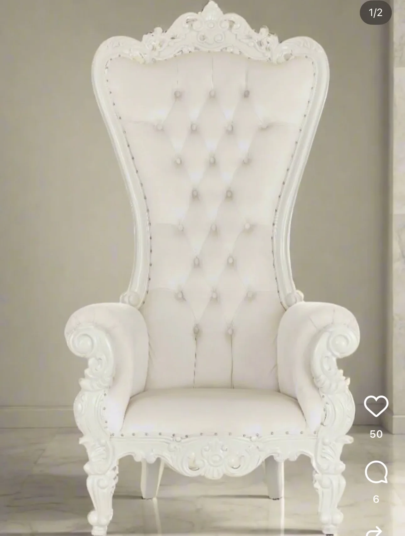 FSDKX Cheap Hotel Luxury Throne Chair Event Gold White Wedding Throne Chair Wholesale