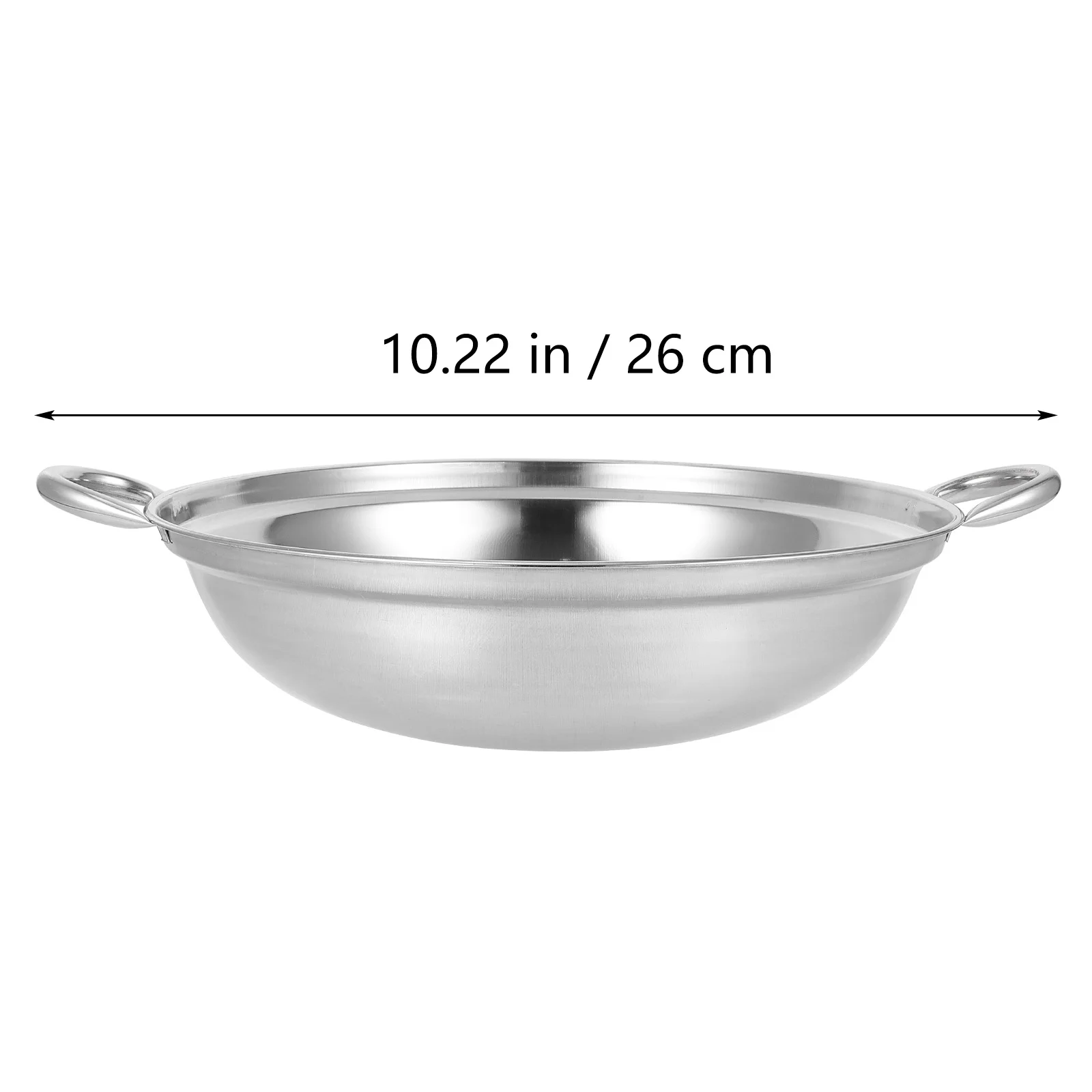 2 Pcs Pot Metal Kitchen Cooking Small Pots For Baking Pan Stainless Steel Fry Household with Handle Individual Pans