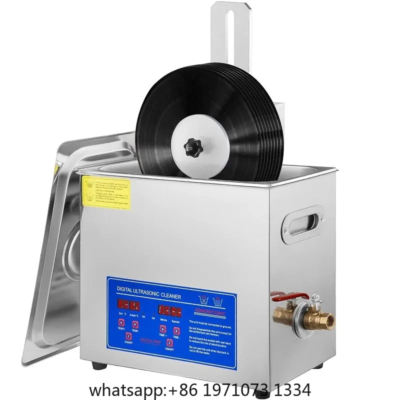 6.5L Ultrasonic Cleaner Machine 40KHz High Power, 300W, Auto Degassing, Rust Removal