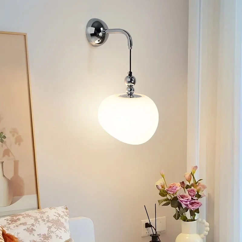 Stenen ijsblokje bedlampje wandlamp hoog gevoel moderne eenvoudige gangpad woonkamer achtergrond muur sfeer decoratie