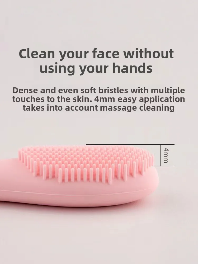 1PC Tweekoppige Siliconen Gezicht Reiniging Scrubber Borstel Gezichtsmasker Borstels Applicator voor Vrouwen Gezicht Make-Up Borstel Huidverzorging