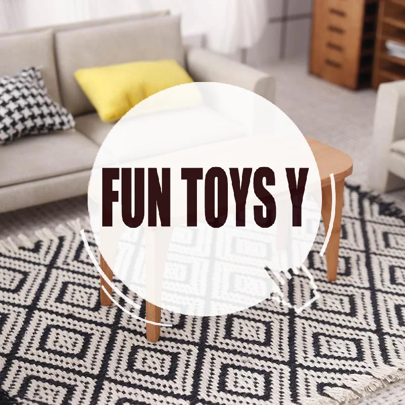 Schattige poppenhuisminiaturen Kersenhout Salontafel Bureau Model Mini Meubelornamenten Kinderen Fantasiespel Speelgoed DIY Accessoire Geschenken