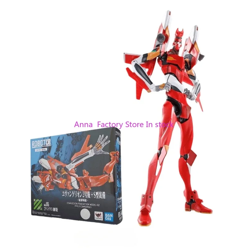 Original em estoque bandai genuíno robô soul r eva nova versão de teatro eva 2 + tipo s componentes asuka kuu pvc ação anime modelo