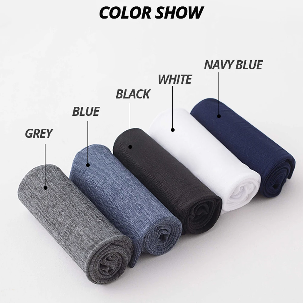 Thin Fashion Breathable Business Deodorant Summer Mercerized Socks Stocking Men's Socks Middle Tube