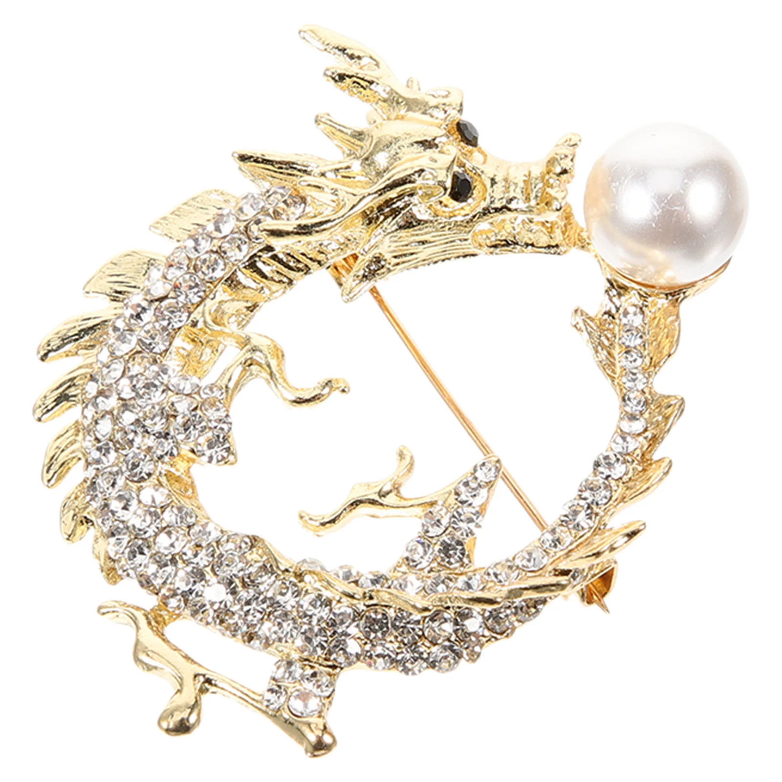 

Retro Oil Dripping Dragon Delicate Chinese Style Brooch Modeling Clothes Alloy Decor